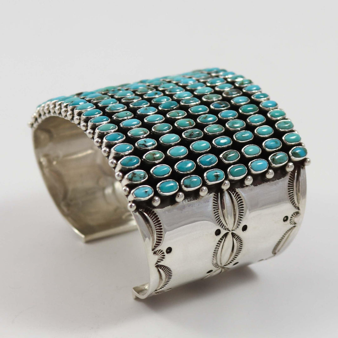 Kingman Turquoise Row Cuff