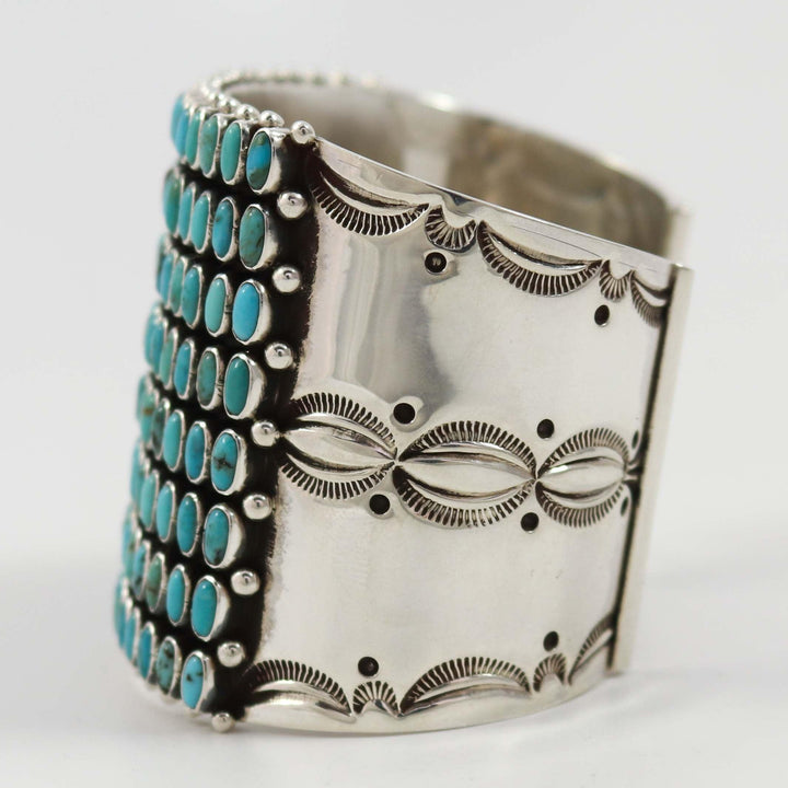 Kingman Turquoise Row Cuff