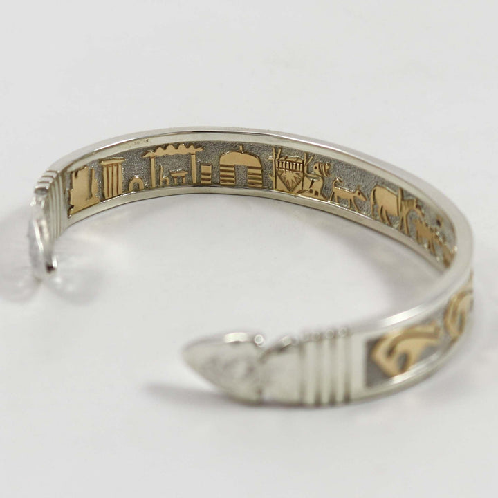 Double-Sided Gold on Silver Cuff