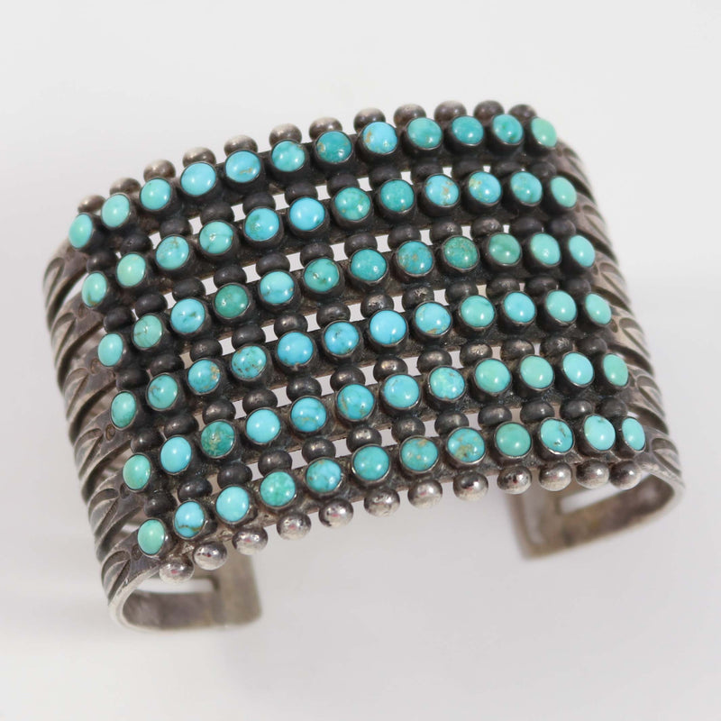 1940s Turquoise Row Bracelet