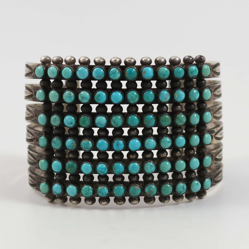 1940s Turquoise Row Bracelet