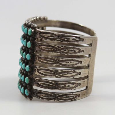 1940s Turquoise Row Bracelet