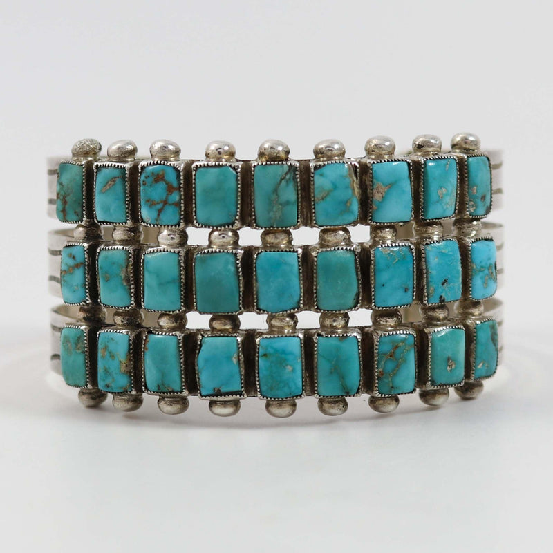 1940s Turquoise Row Bracelet