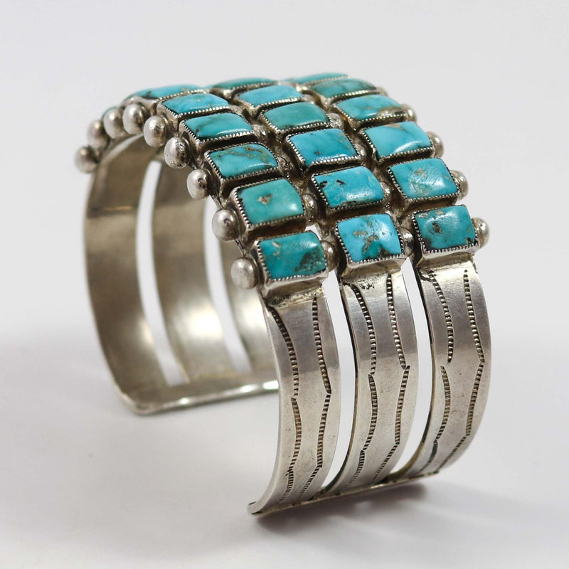 1940s Turquoise Row Bracelet
