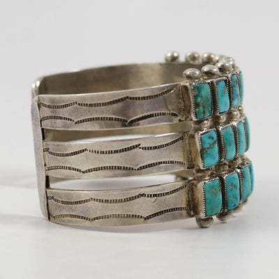 1940s Turquoise Row Bracelet