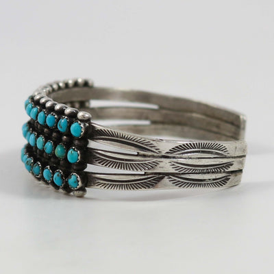 1940s Turquoise Row Bracelet