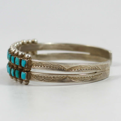 1940s Turquoise Row Bracelet