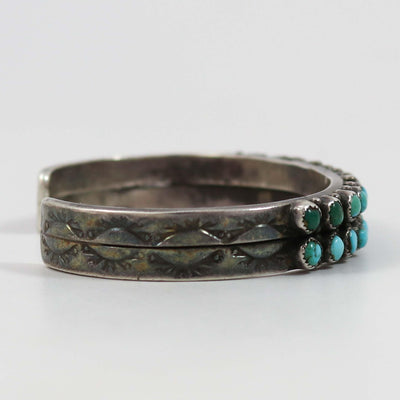 1940s Turquoise Row Bracelet