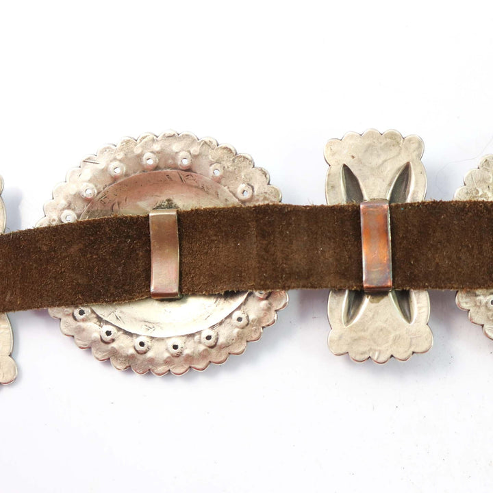 Ingot Silver Concha Belt by Perry Shorty - Garland's