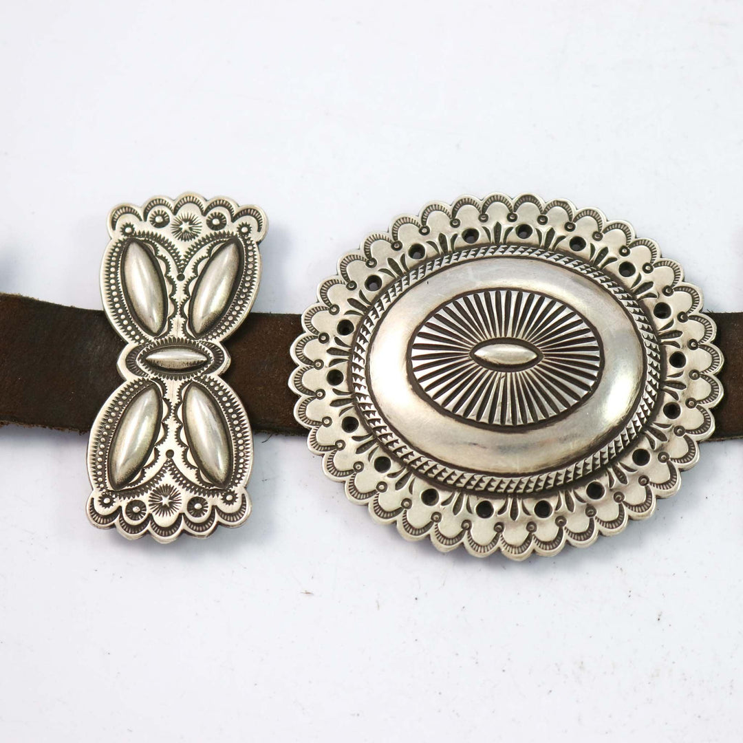 Ingot Silver Concha Belt by Perry Shorty - Garland's