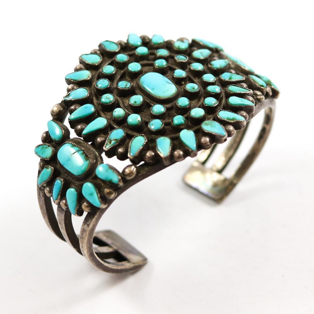 1960s Turquoise Cuff by Vintage Collection - Garland's