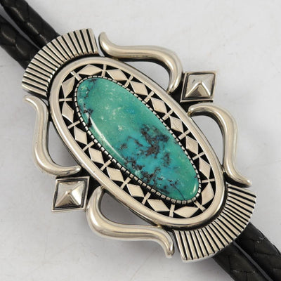 Indian Mountain Turquoise Bola Tie by Allison Lee - Garland's