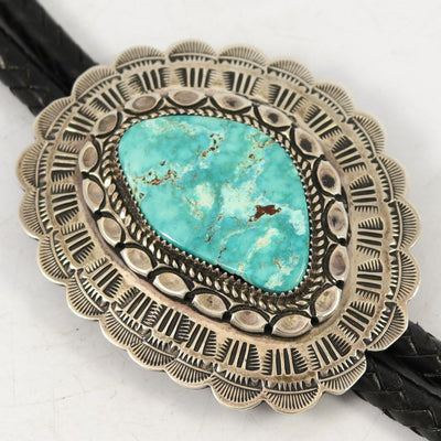 Turquoise Bola Tie by Richard Belin - Garland's