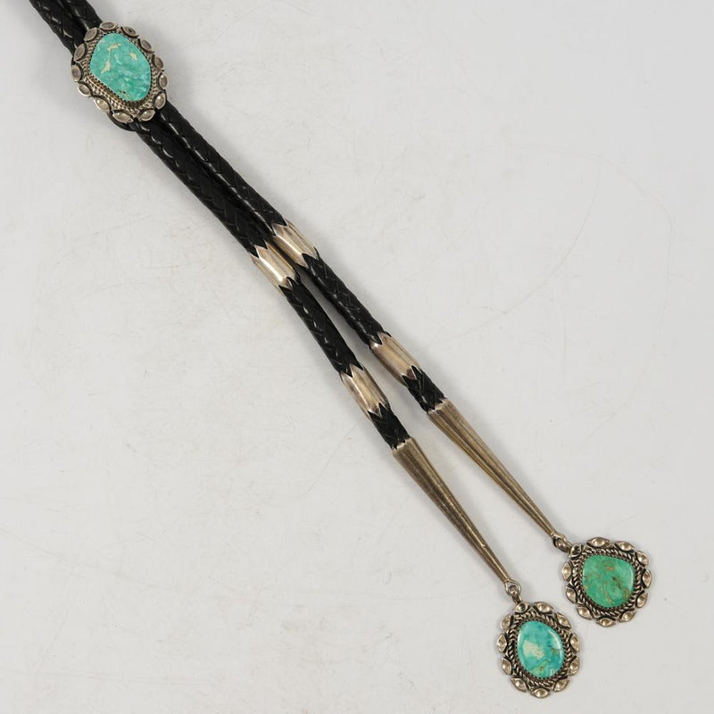 Turquoise Bola Tie by Richard Belin - Garland&