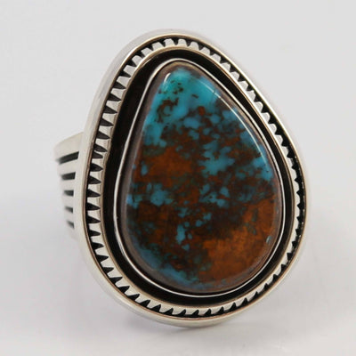 Candelaria Turquoise Ring by Leonard Nez - Garland's