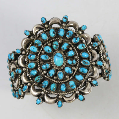 1980s Persian Turquoise Cuff by Fannie Ashley - Garland's
