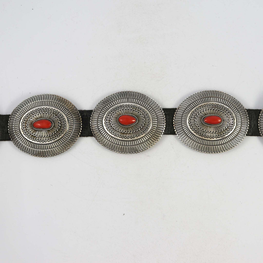 1990s Coral Concha Belt by Sunshine Reeves - Garland's