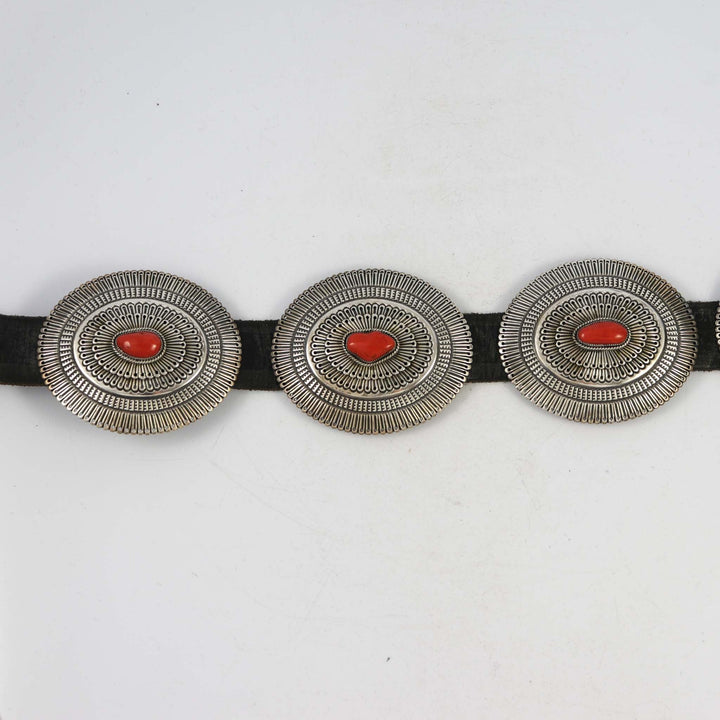 1990s Coral Concha Belt by Sunshine Reeves - Garland's