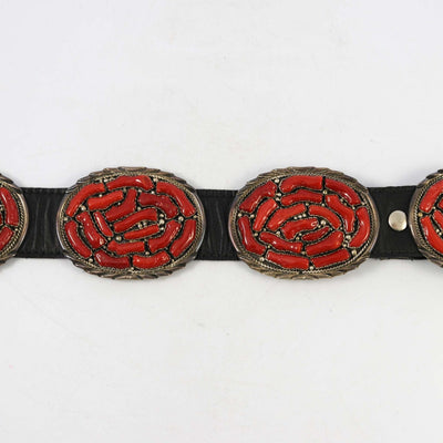 1970s Branch Coral Concha Belt by Vintage Collection - Garland's