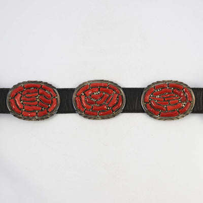 1970s Branch Coral Concha Belt by Vintage Collection - Garland's