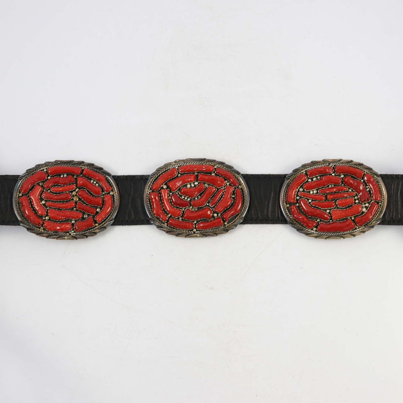 1970s Branch Coral Concha Belt by Vintage Collection - Garland&