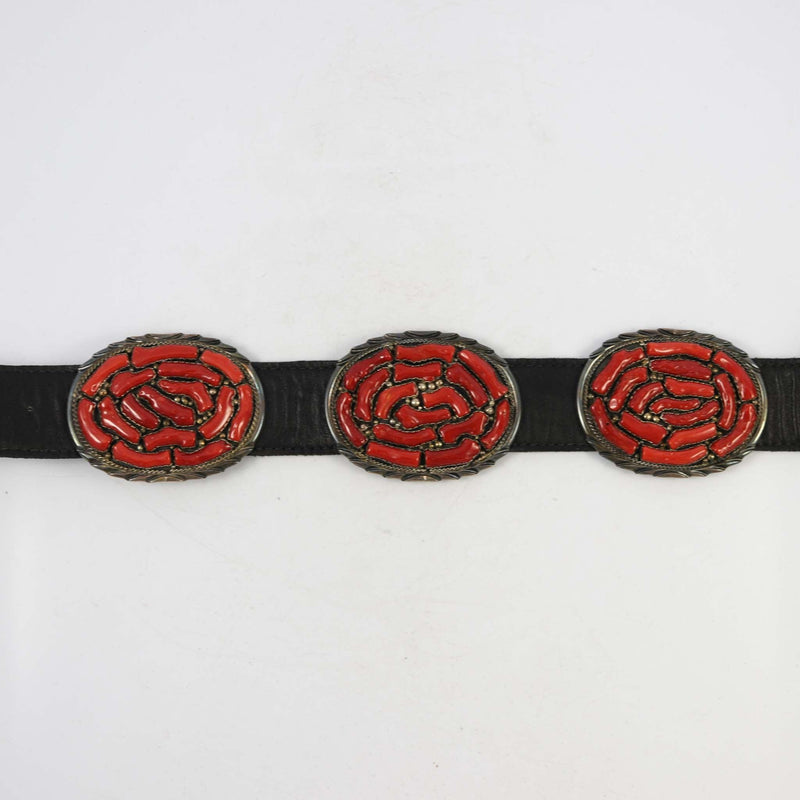 1970s Branch Coral Concha Belt by Vintage Collection - Garland&