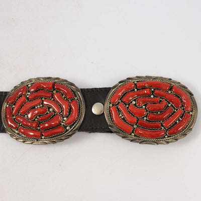 1970s Branch Coral Concha Belt by Vintage Collection - Garland's