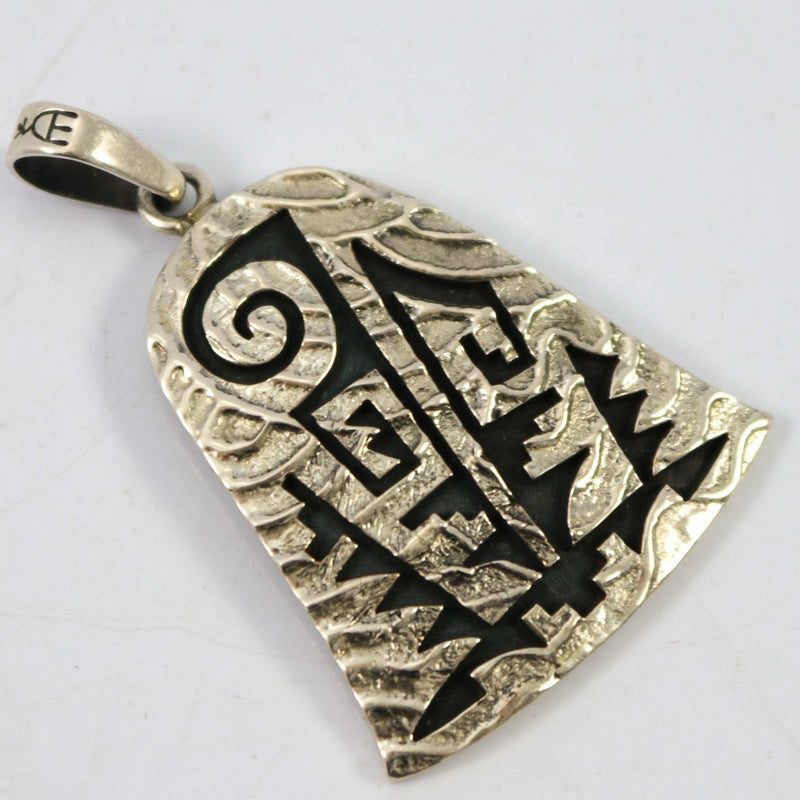 Prayer Feather Pendant by Ruben Saufkie - Garland&