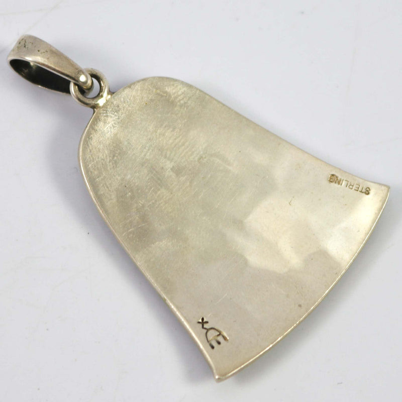 Prayer Feather Pendant by Ruben Saufkie - Garland&