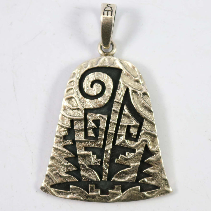 Prayer Feather Pendant by Ruben Saufkie - Garland&