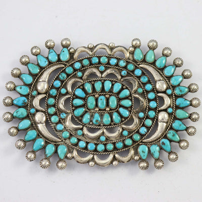 1960s Turquoise Manta Pin by Vintage Collection - Garland's