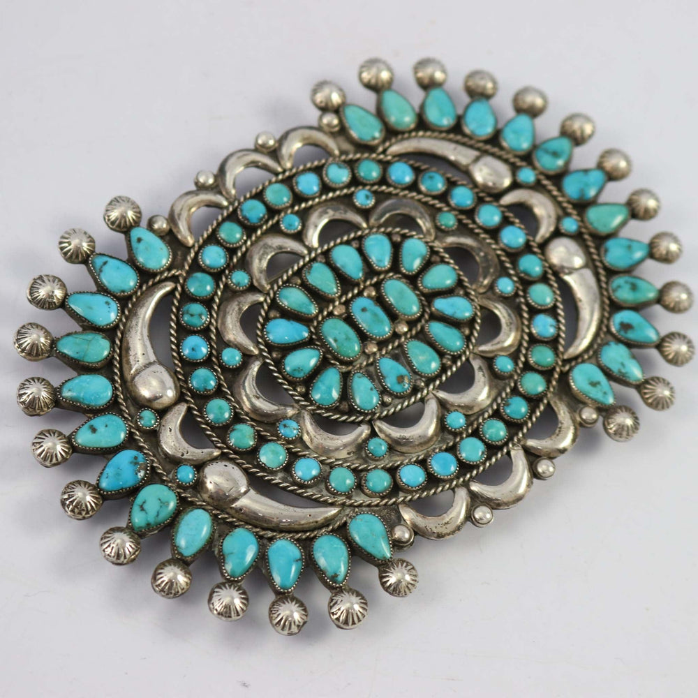 1960s Turquoise Manta Pin by Vintage Collection - Garland's