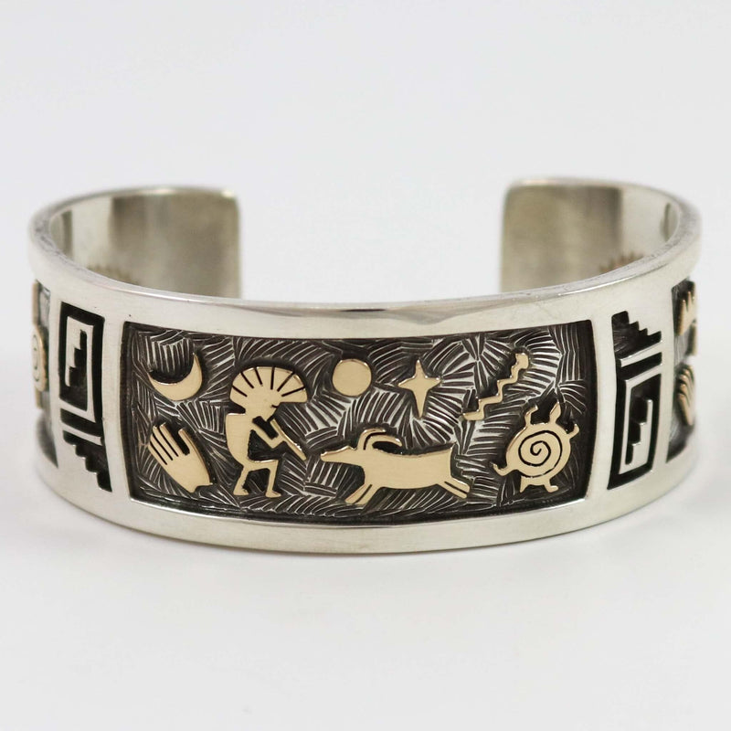 Gold on Silver Cuff by Arland Ben - Garland&