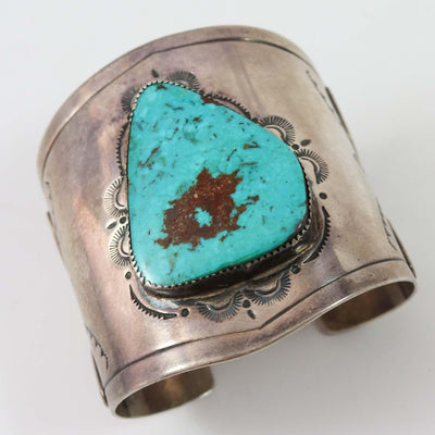 1970s Turquoise Cuff by Delgarito - Garland's