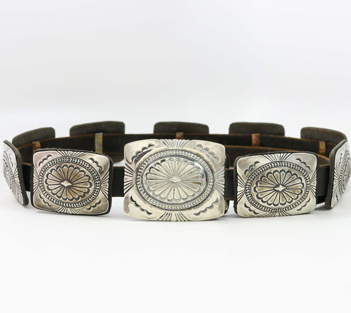 Stamped Silver Concha Belt by Anderson Parkett - Garland's