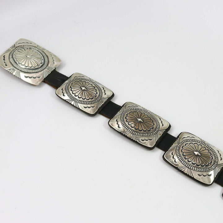 Stamped Silver Concha Belt by Anderson Parkett - Garland's