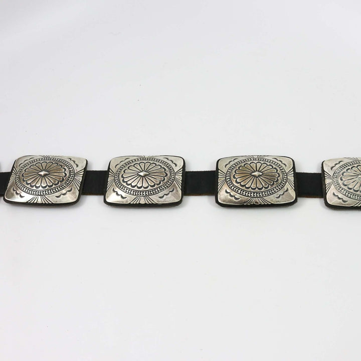 Stamped Silver Concha Belt by Anderson Parkett - Garland's