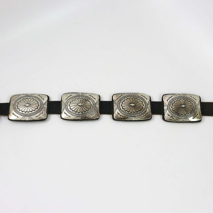 Stamped Silver Concha Belt by Anderson Parkett - Garland's