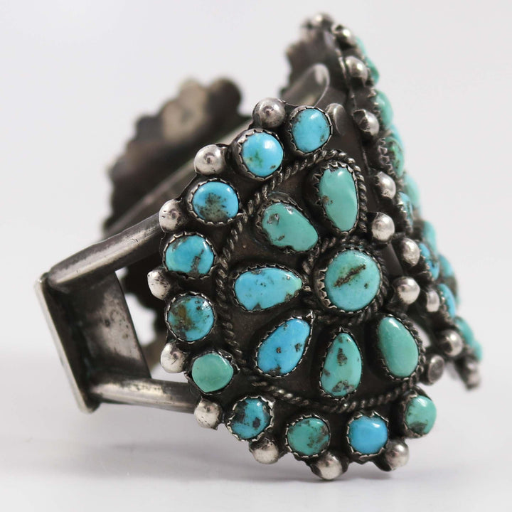 1950s Turquoise Cluster Cuff by Vintage Collection - Garland's