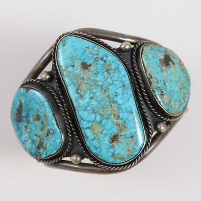 1960s Lone Mountain Turquoise Cuff by Vintage Collection - Garland's