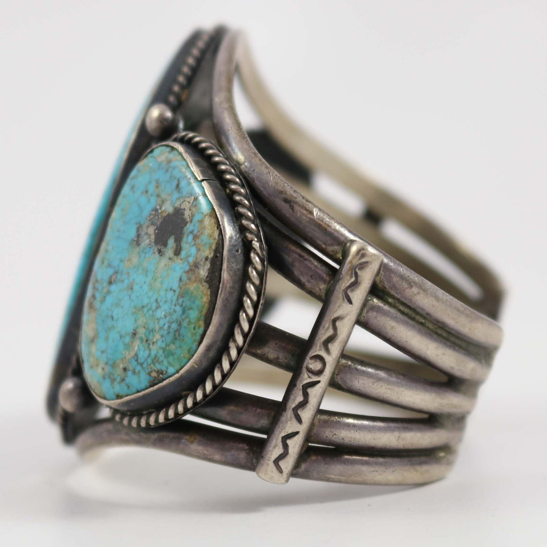 1960s Lone Mountain Turquoise Cuff by Vintage Collection - Garland's