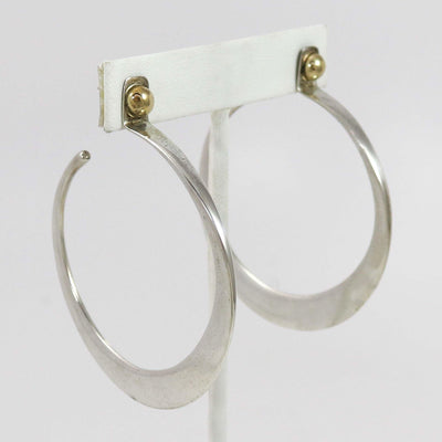 Silver and Gold Hoops by Edison Cummings - Garland's