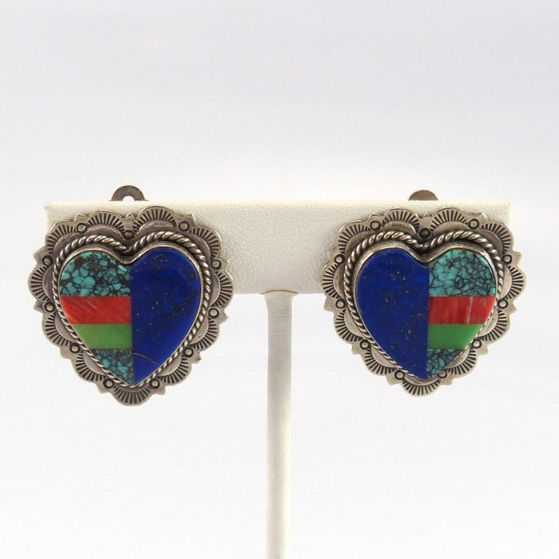 Heart Clip Earrings by Benny and Valerie Aldrich - Garland&