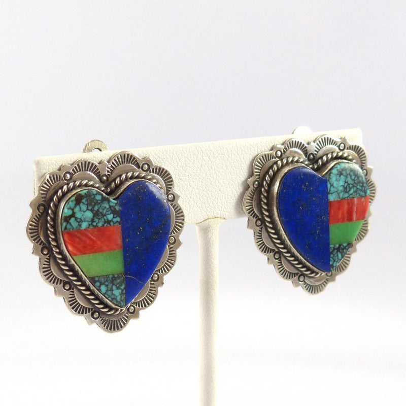Heart Clip Earrings by Benny and Valerie Aldrich - Garland&