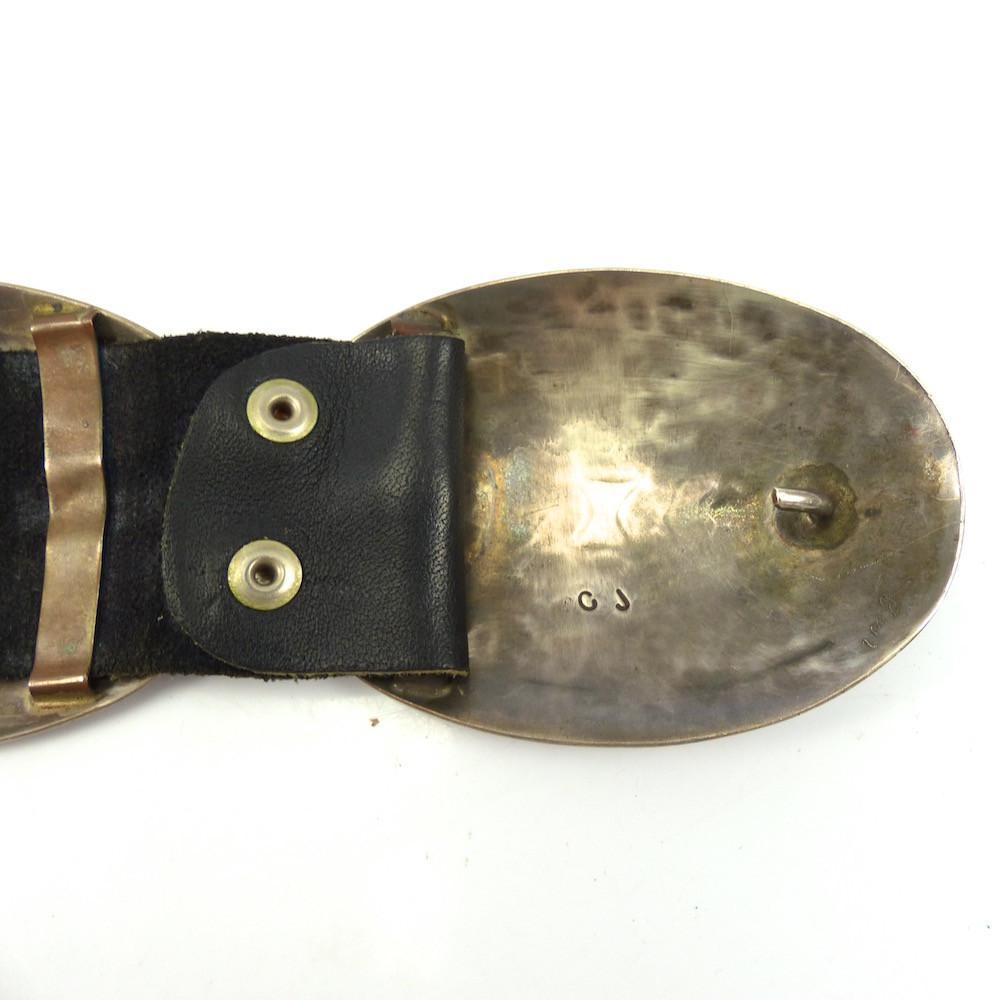 Chip Inlay Concha Belt by Joe Corbet - Garland's