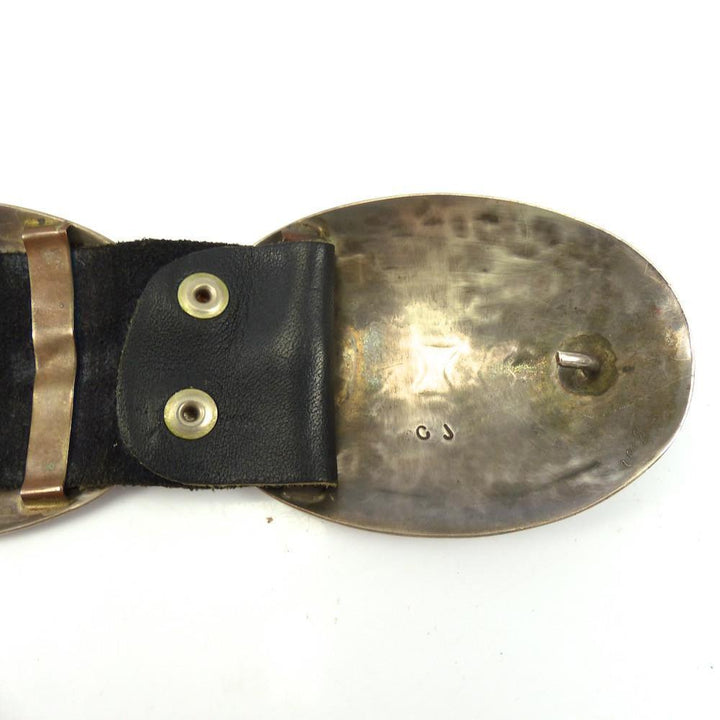 Chip Inlay Concha Belt by Joe Corbet - Garland's