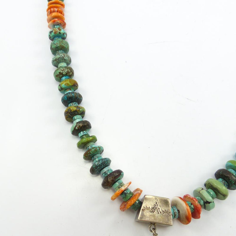 Turquoise Leaf Necklace by Vintage Collection - Garland&