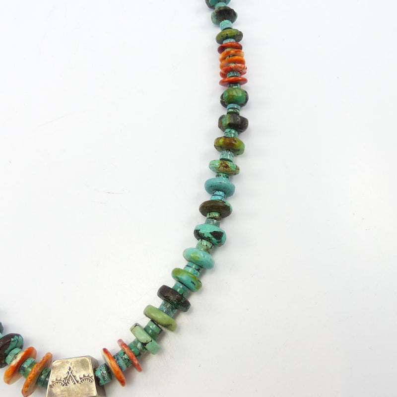 Turquoise Leaf Necklace by Vintage Collection - Garland&