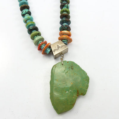 Turquoise Leaf Necklace by Vintage Collection - Garland's
