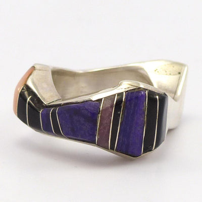 Sugilite and Coral Ring by Danny Romero - Garland's